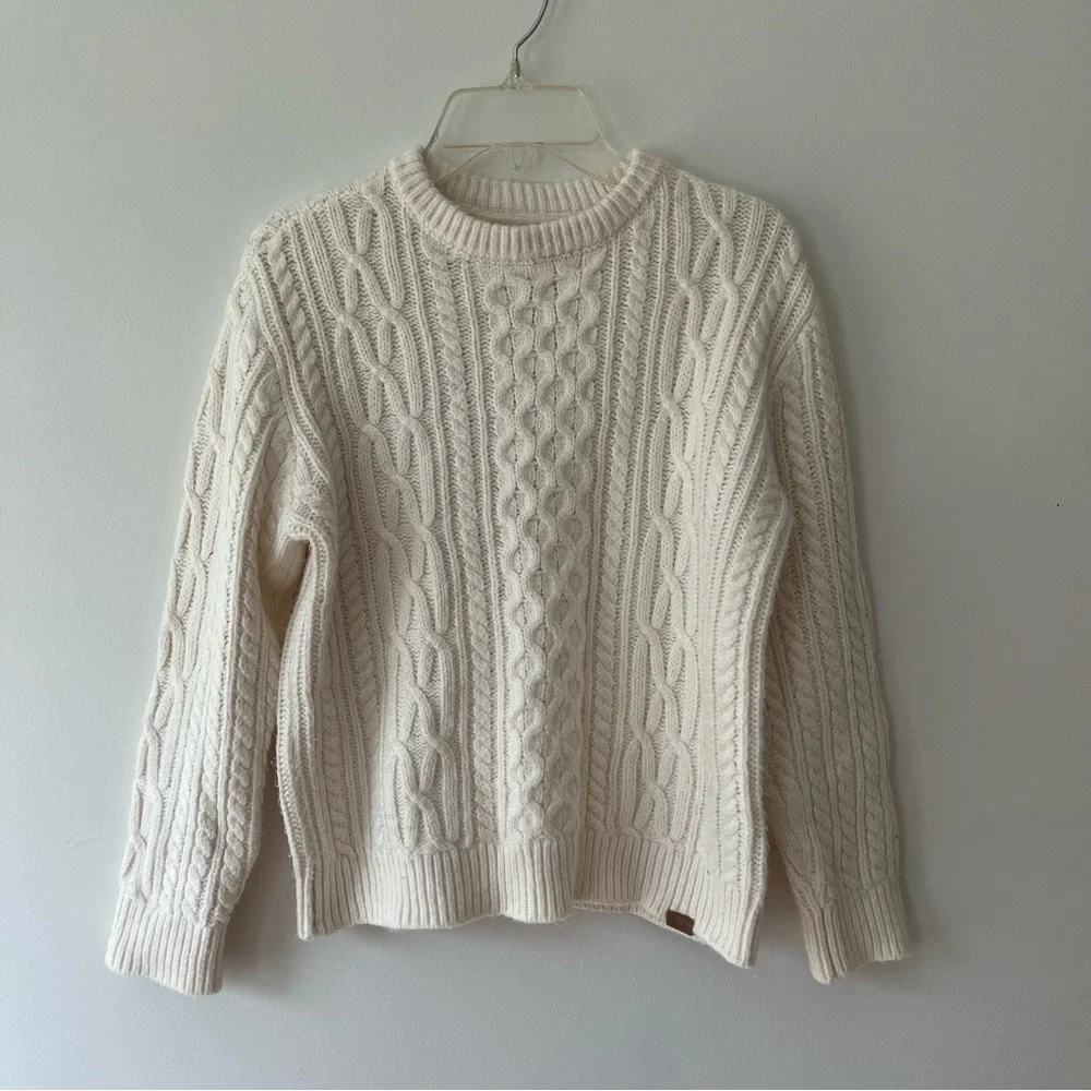 Abercrombie Kids Cable Knit Sweater Ivory